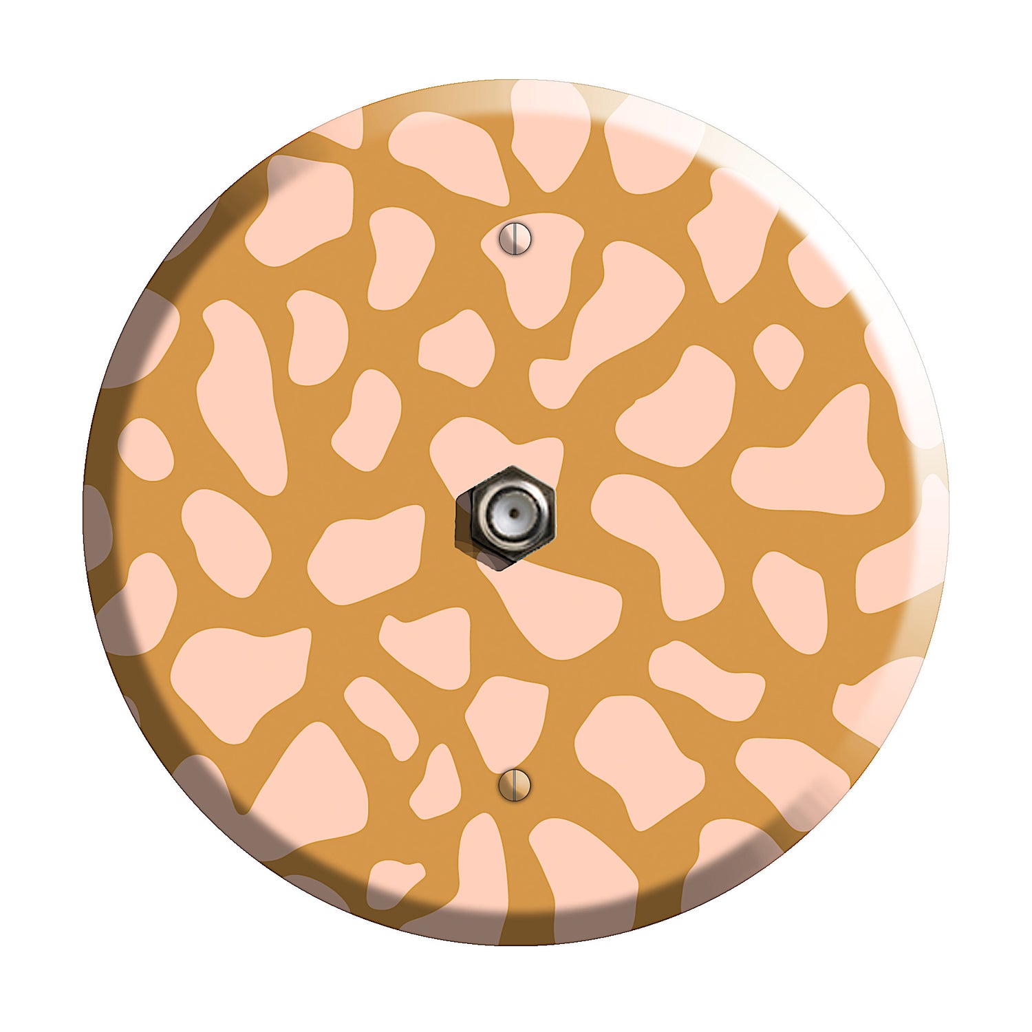 Pink Cheetah Cable Wallplate