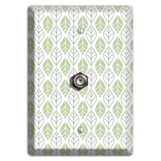 Leaves Style W Cable Wallplate