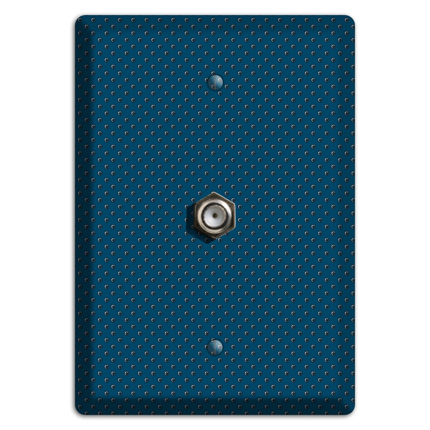 Blue Small Dots Cable Wallplate