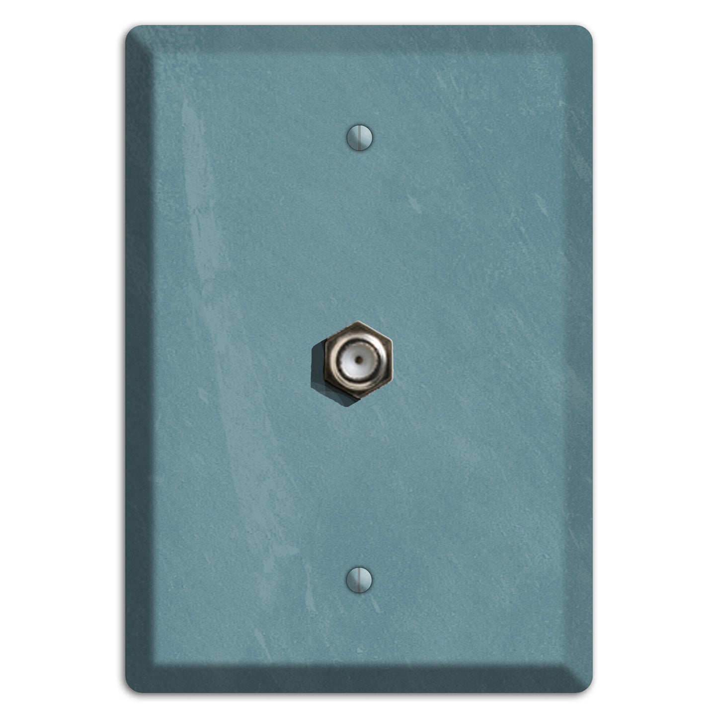 Chalk Teal Cable Wallplate