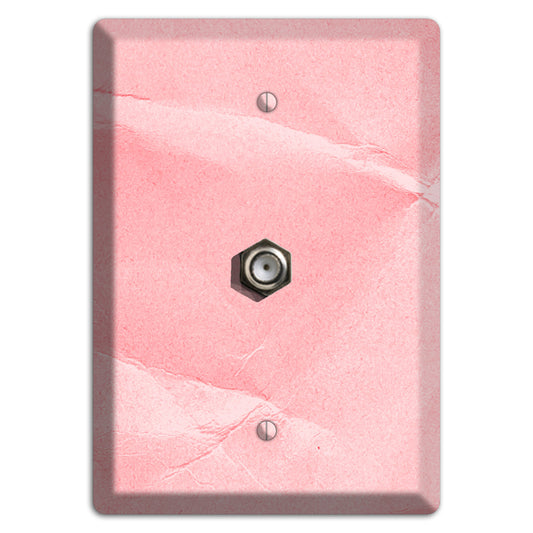 Pink Soft Coral Cable Wallplate