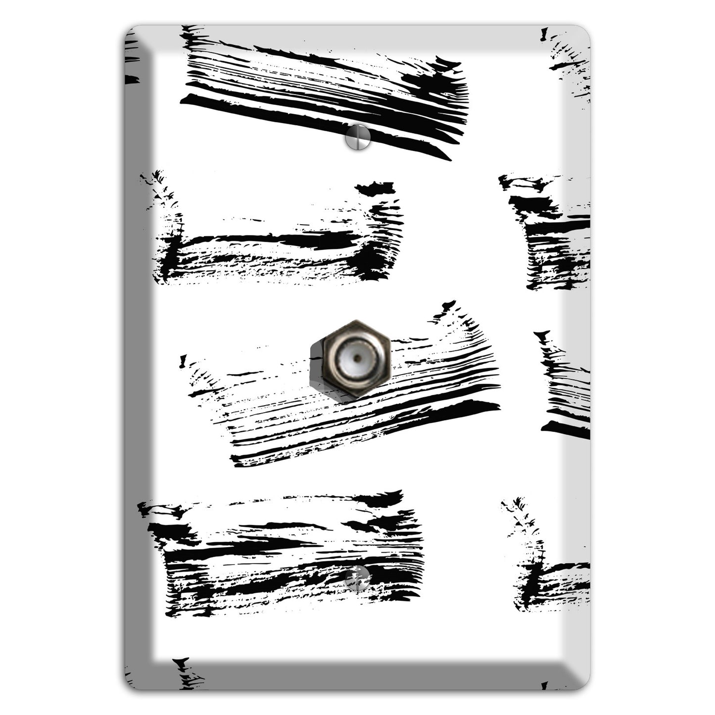 Ink Brushstrokes 1 Cable Wallplate