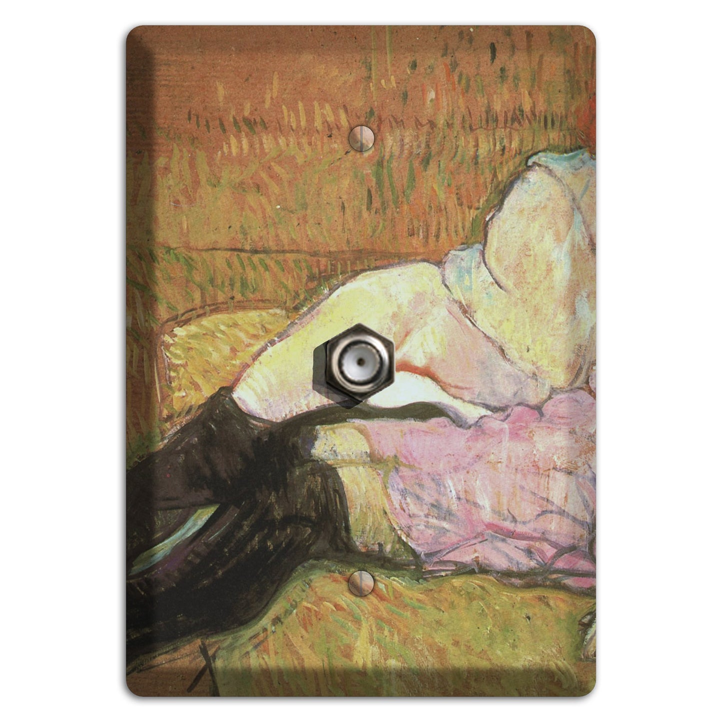 Toulouse-Lautrec 2 Cable Wallplate