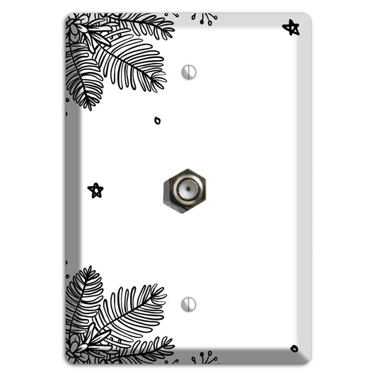 Cartoon Christmas 2 Cable Wallplate