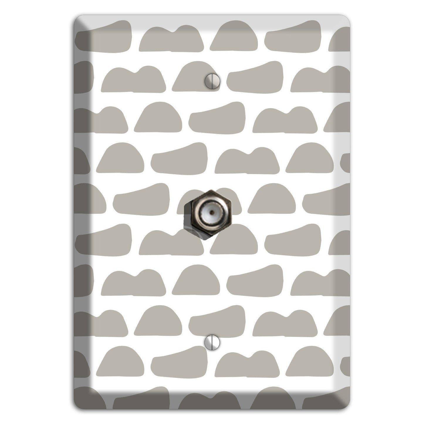 Simple Scandanavian Style Y Cable Wallplate