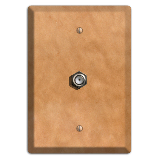 Aged Paper 9 Cable Wallplate