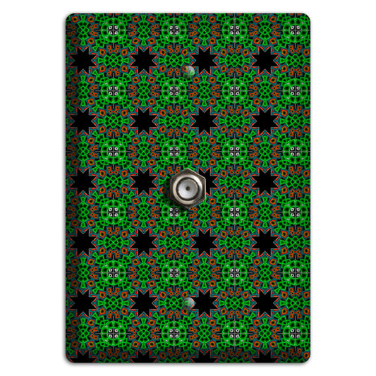 Green Foulard 2 Cable Wallplate