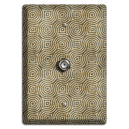 Olive Swirl Cable Wallplate