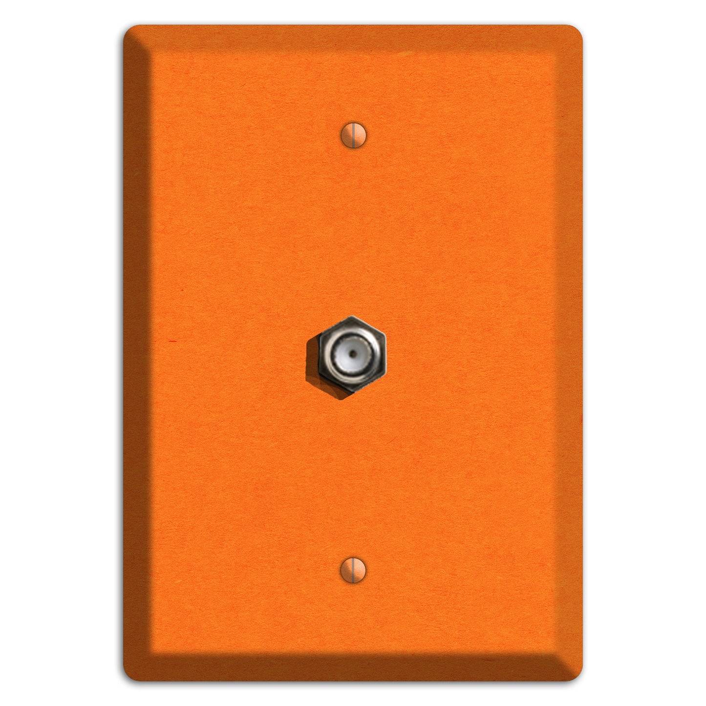 Pumpkin Kraft Cable Wallplate