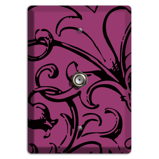 Victorian Fuschia Cable Wallplate