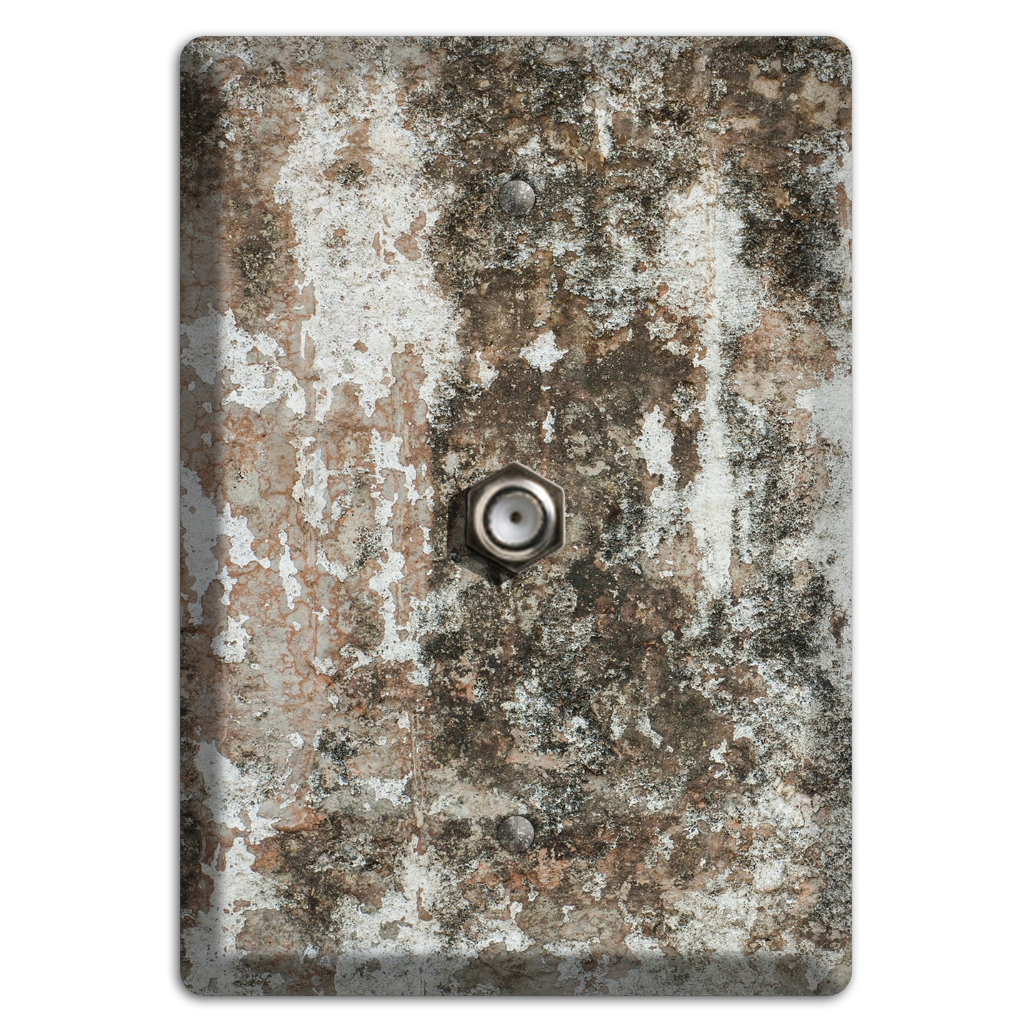 Old Concrete 10 Cable Wallplate