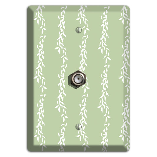 Leaves Style Z Cable Wallplate