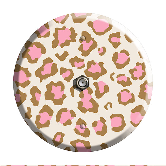 Pink Leopard Cable Wallplate