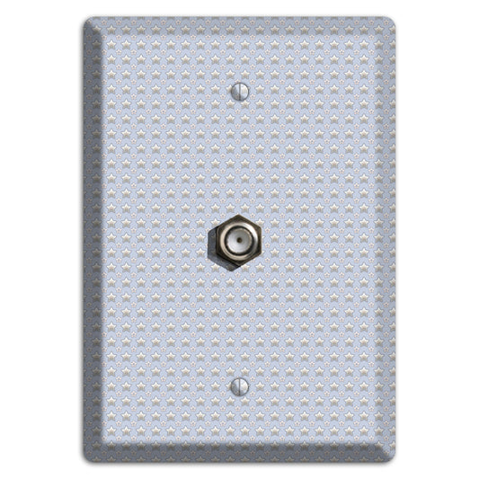 Grey Stars Cable Wallplate