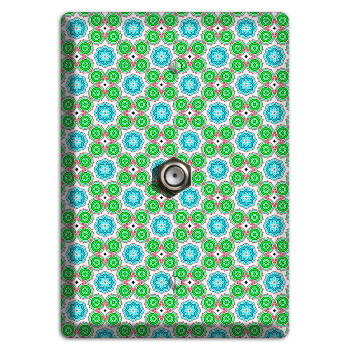 Green Foulard 5 Cable Wallplate