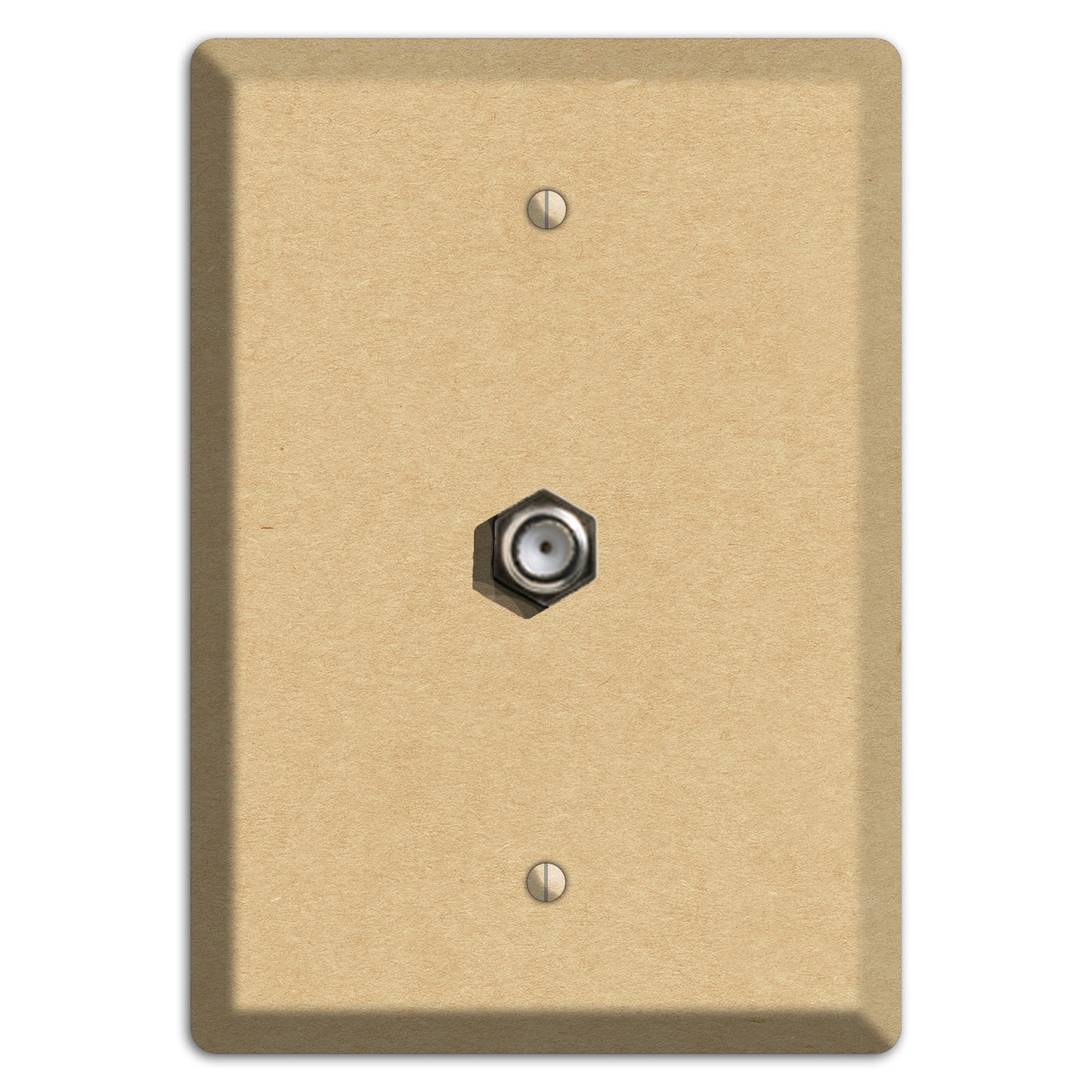 Calico Kraft Cable Wallplate