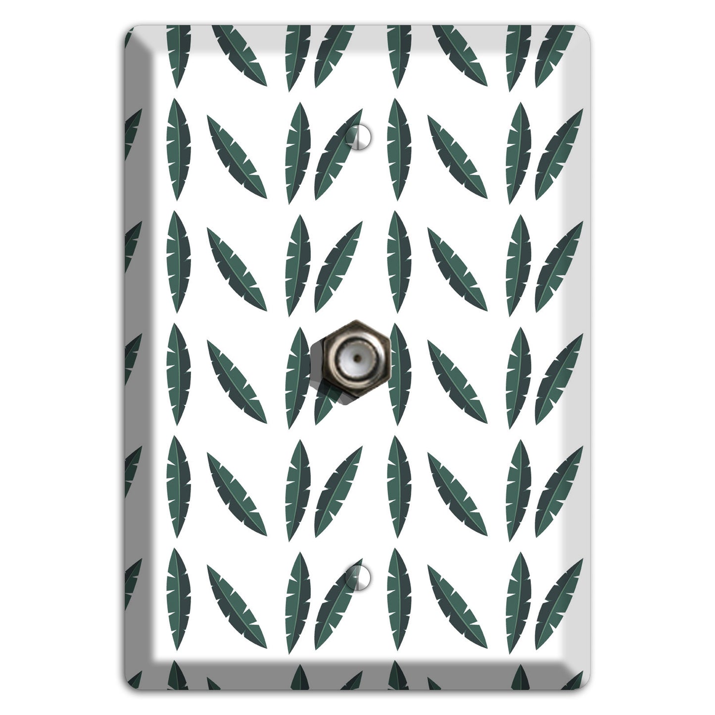 Leaves Style HH Cable Wallplate