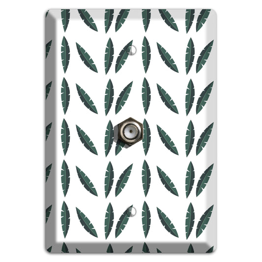 Leaves Style HH Cable Wallplate