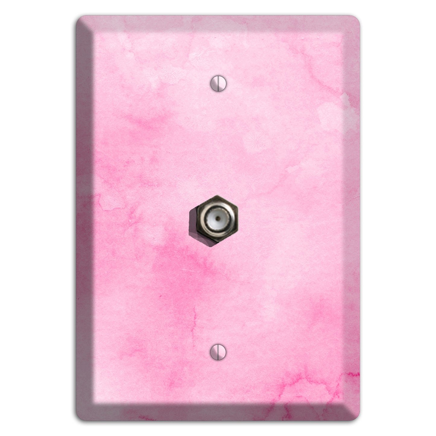 Cinderella Pink Texture Cable Wallplate