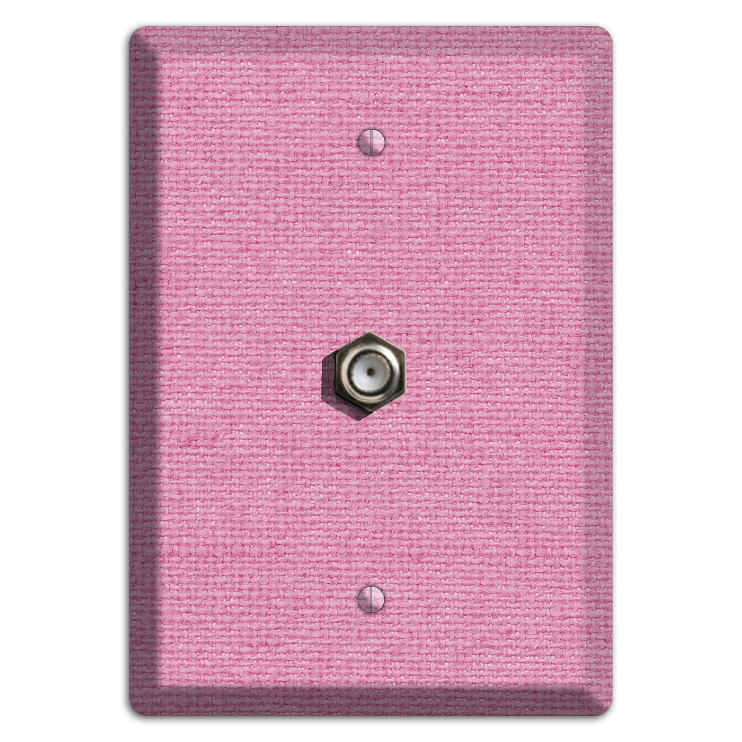 Gamboge Pink Texture Cable Wallplate