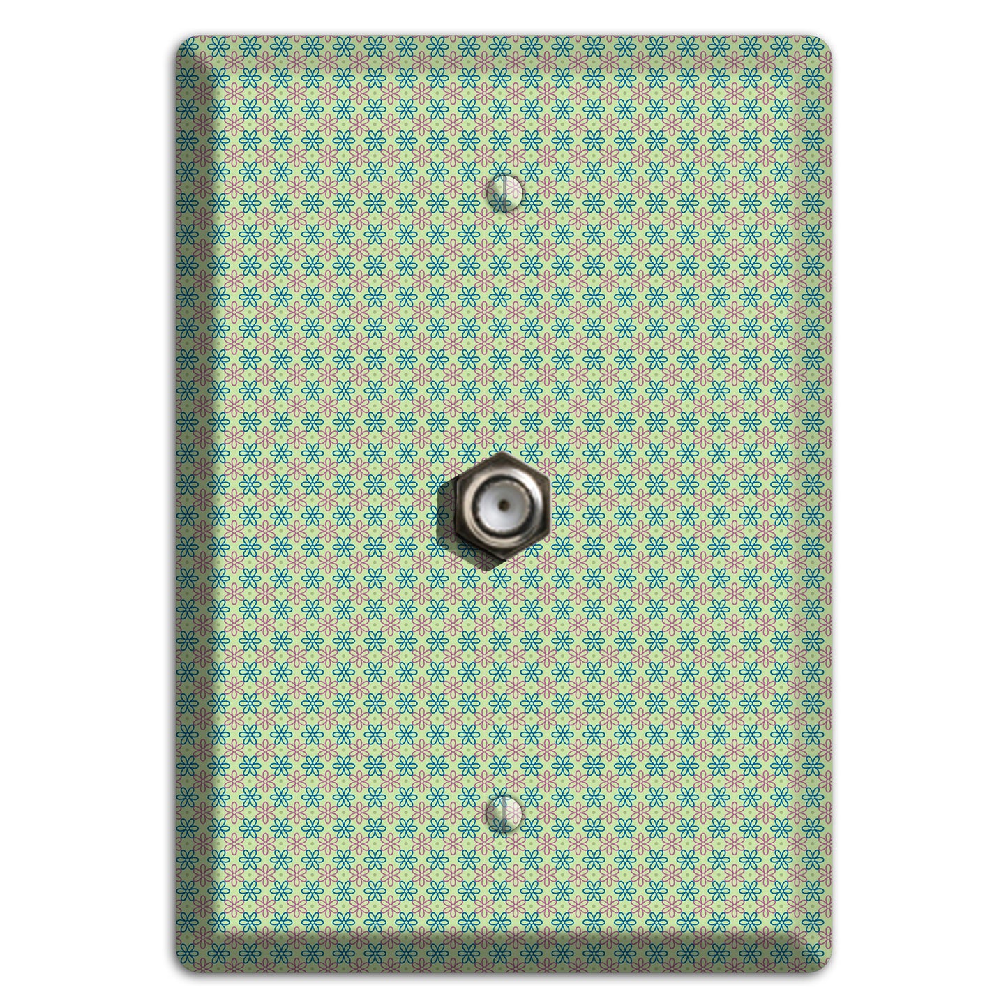 Multi Green Foulard Cable Wallplate