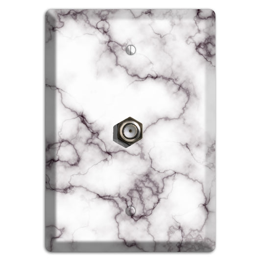 Black Stained Marble Cable Wallplate