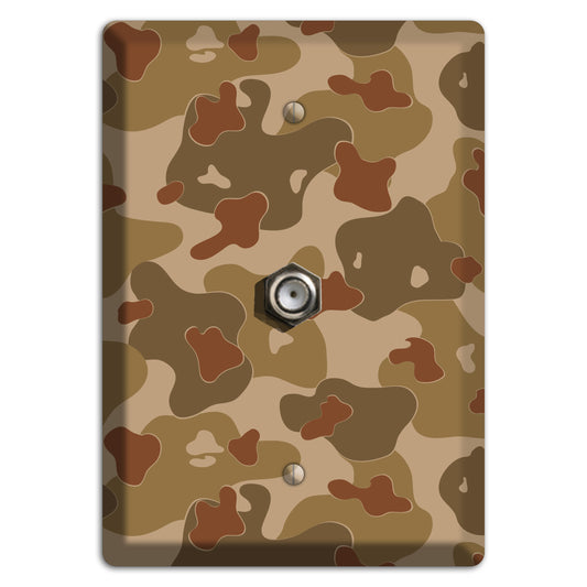 Earth Brown Camo Cable Wallplate