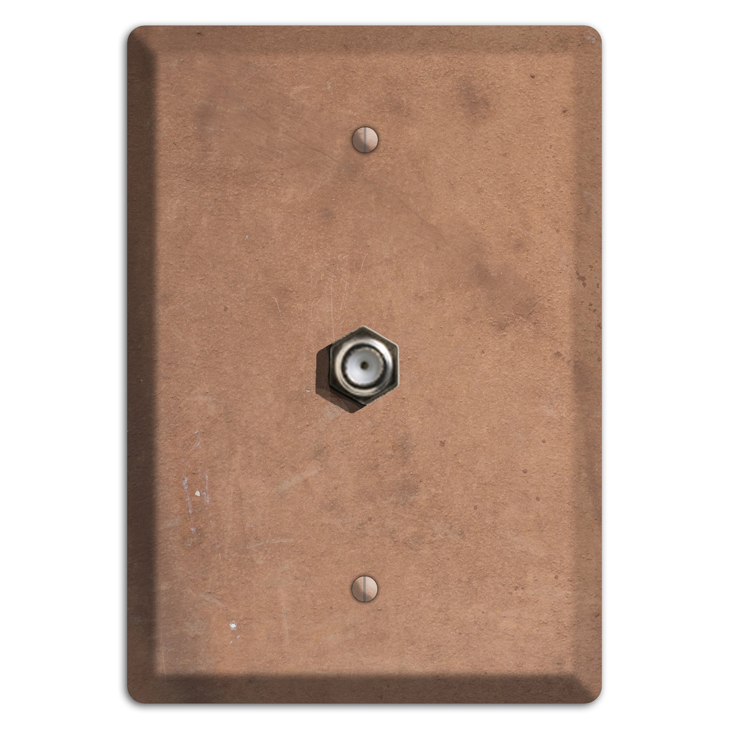 Light Brown Concrete Cable Wallplate