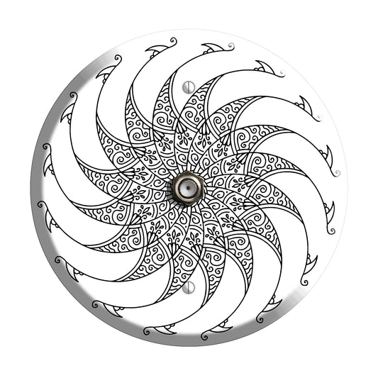 Spiral Mandala G Cable Wallplate