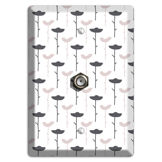 Abstract 6 Cable Wallplate