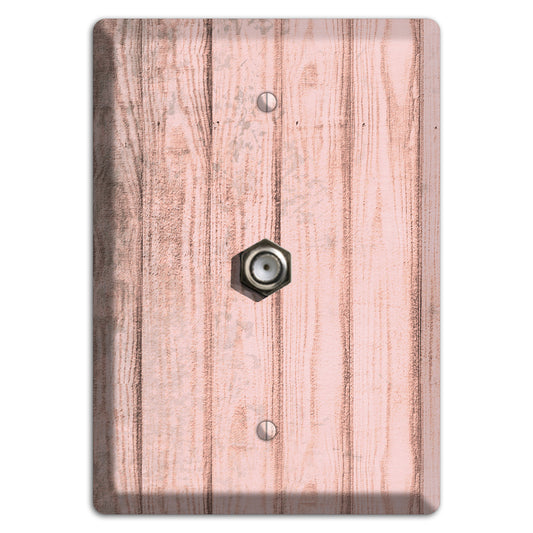 Beauty Bush Weathered Wood Cable Wallplate