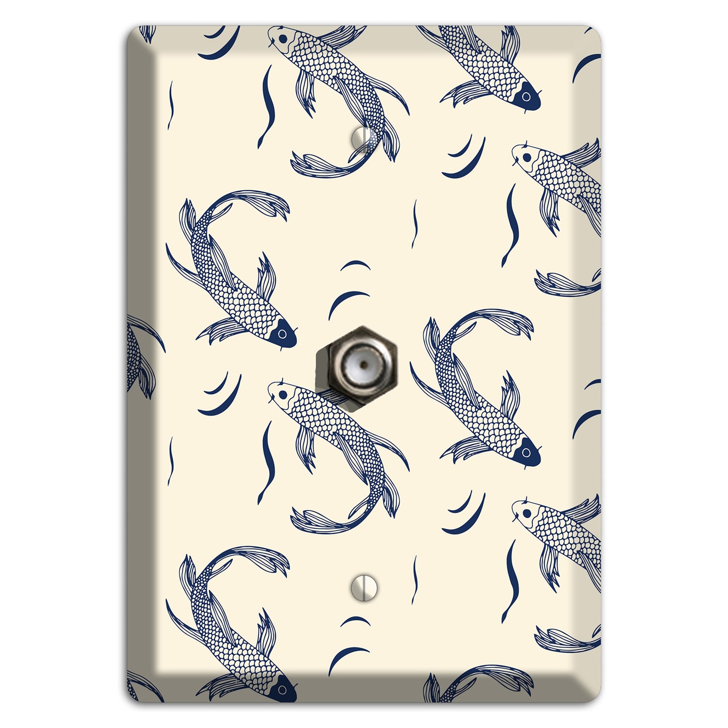 Koi Pond 1 Cable Wallplate