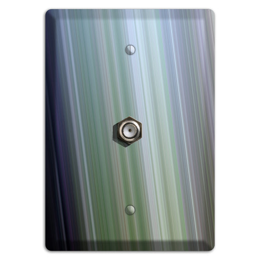 Purple and Green Ray of Light Cable Wallplate