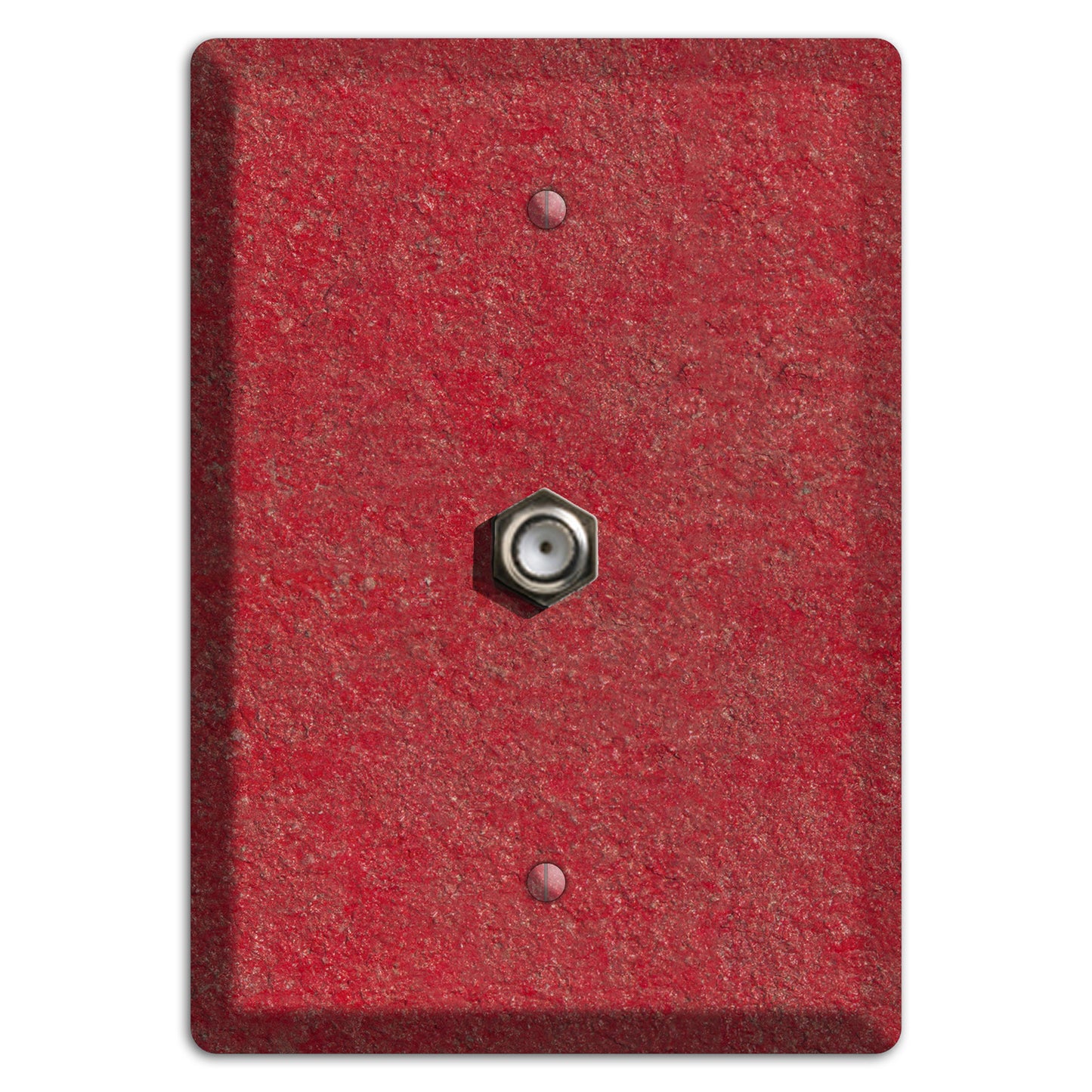 Stucco Red Cable Wallplate