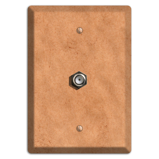 Aged Paper 7 Cable Wallplate