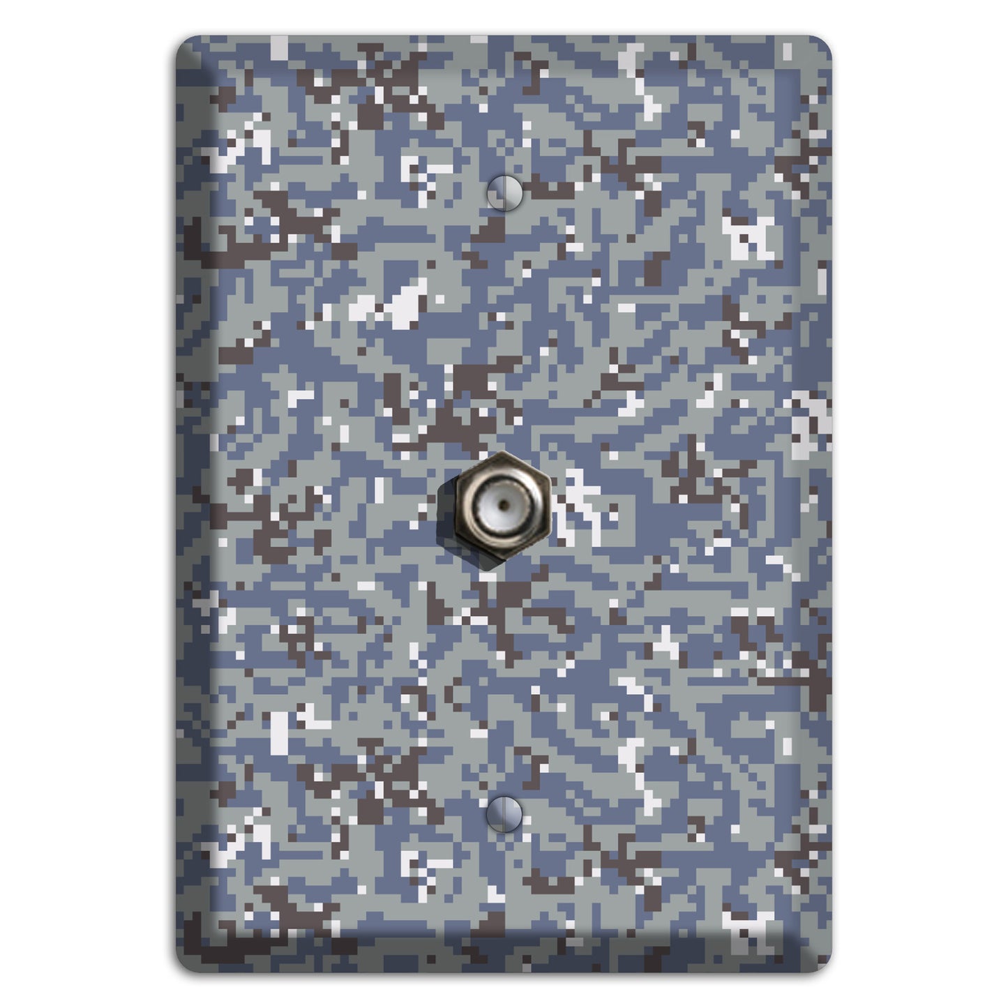 NWU Grey Dom Camo Cable Wallplate