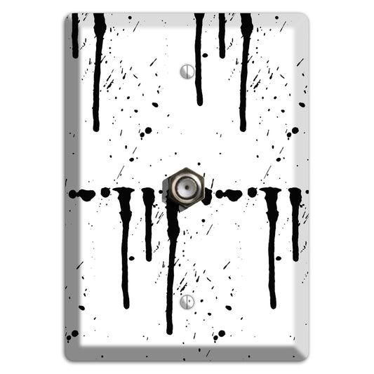 Ink Drips 2 Cable Wallplate