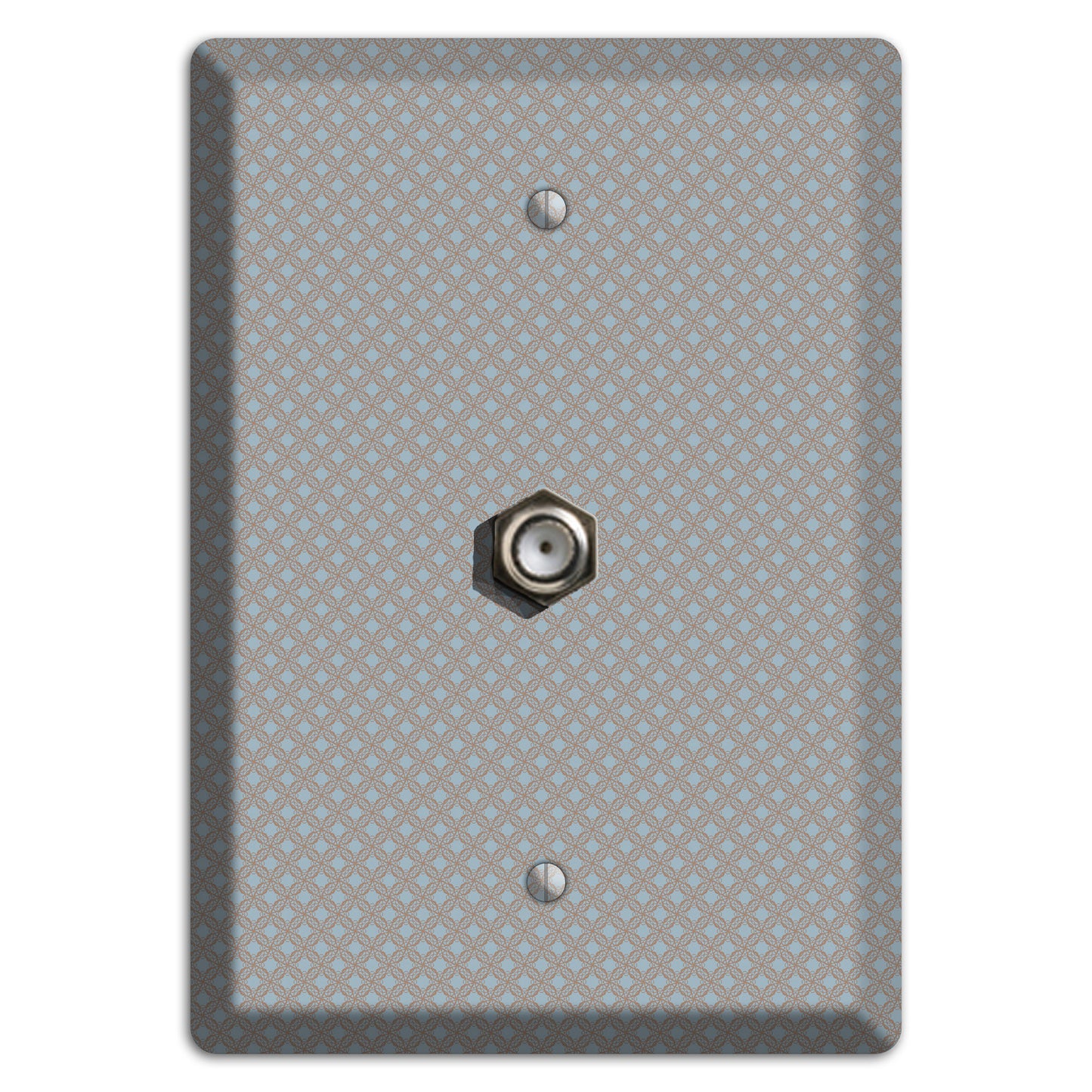 Multi Grey Lattice Cable Wallplate