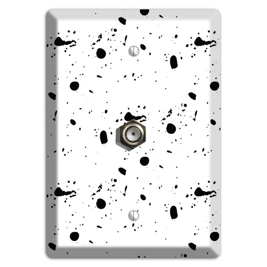 Ink Drops 3 Cable Wallplate