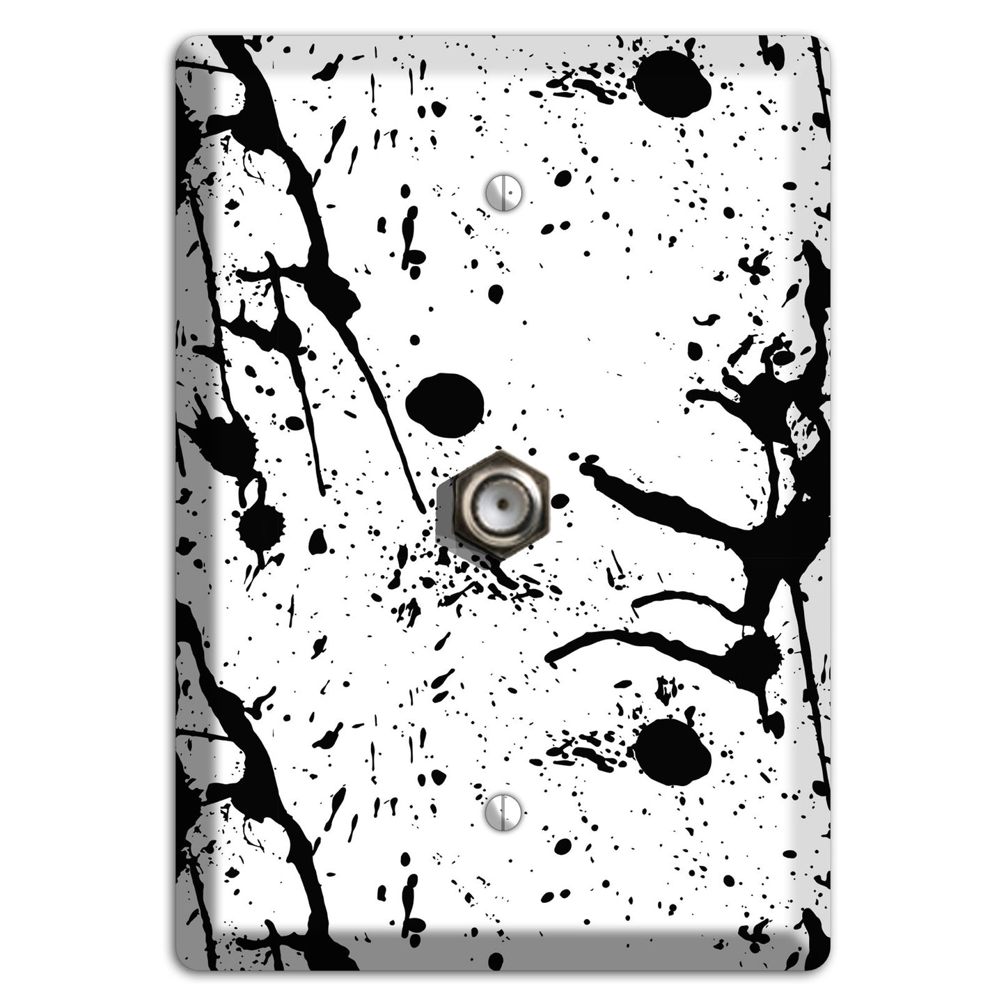 Ink Drips 8 Cable Wallplate