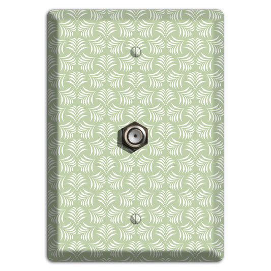 Leaves Style V Cable Wallplate