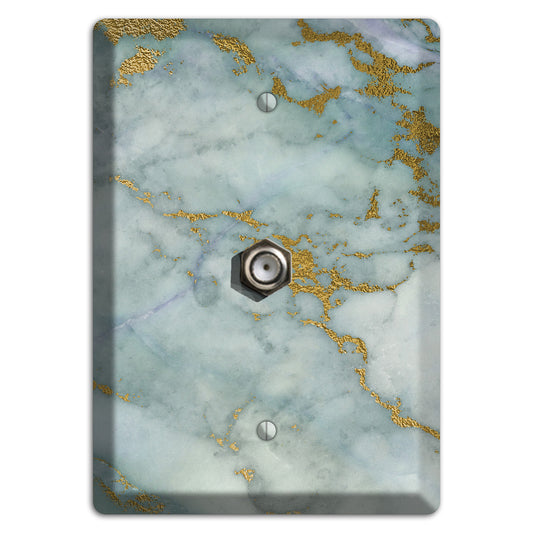 Tower Gray Marble Cable Wallplate