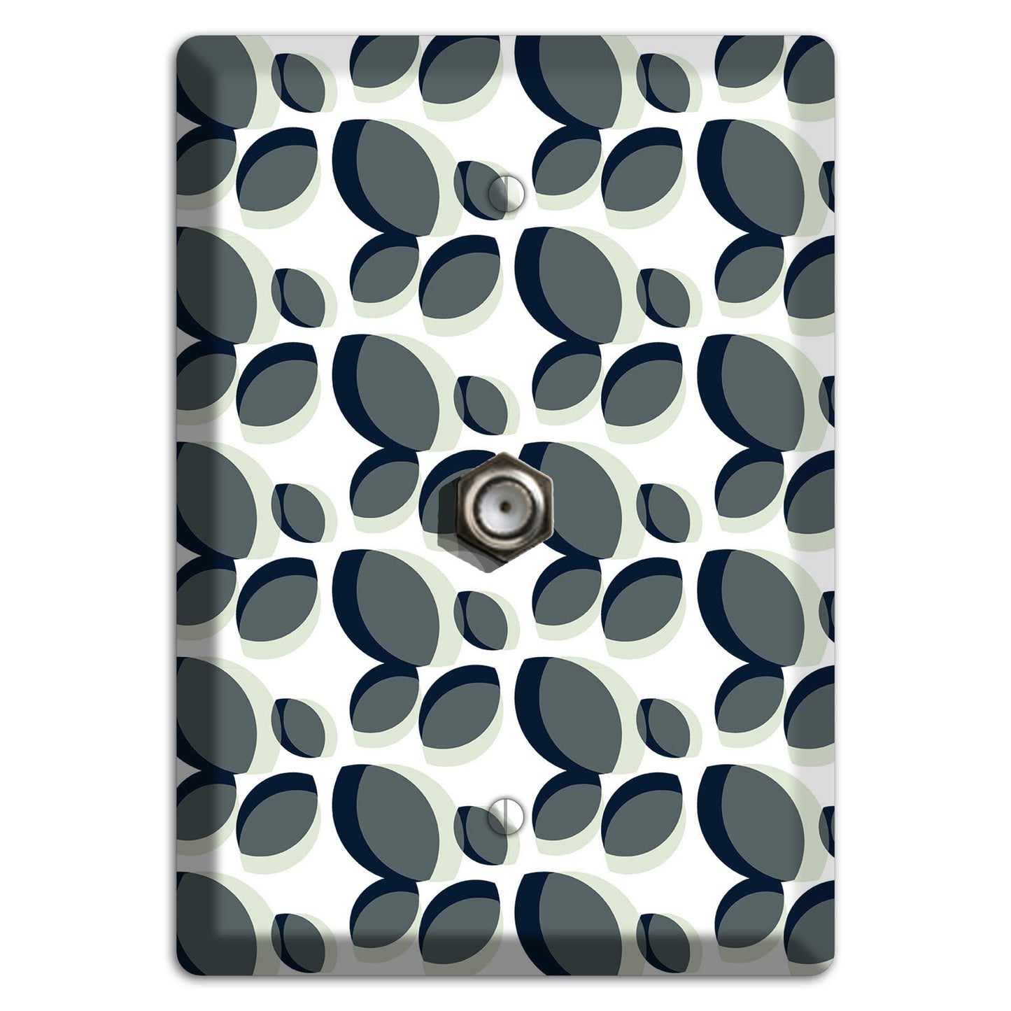 Leaves Style E Cable Wallplate