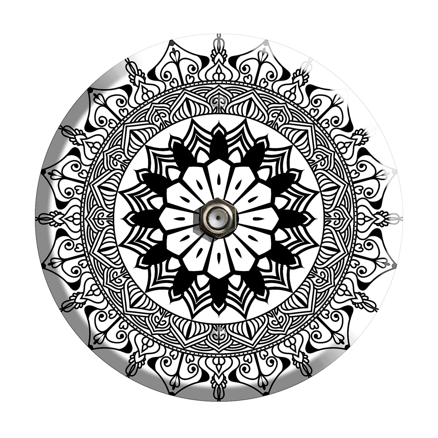 Sunflower Mandala Cable Wallplate