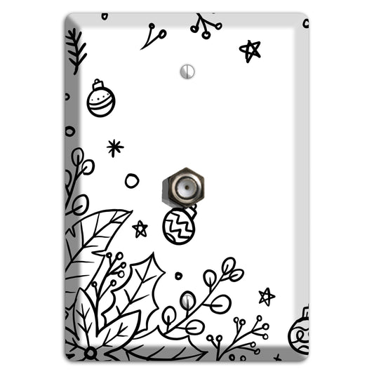 Cartoon Christmas 1 Cable Wallplate