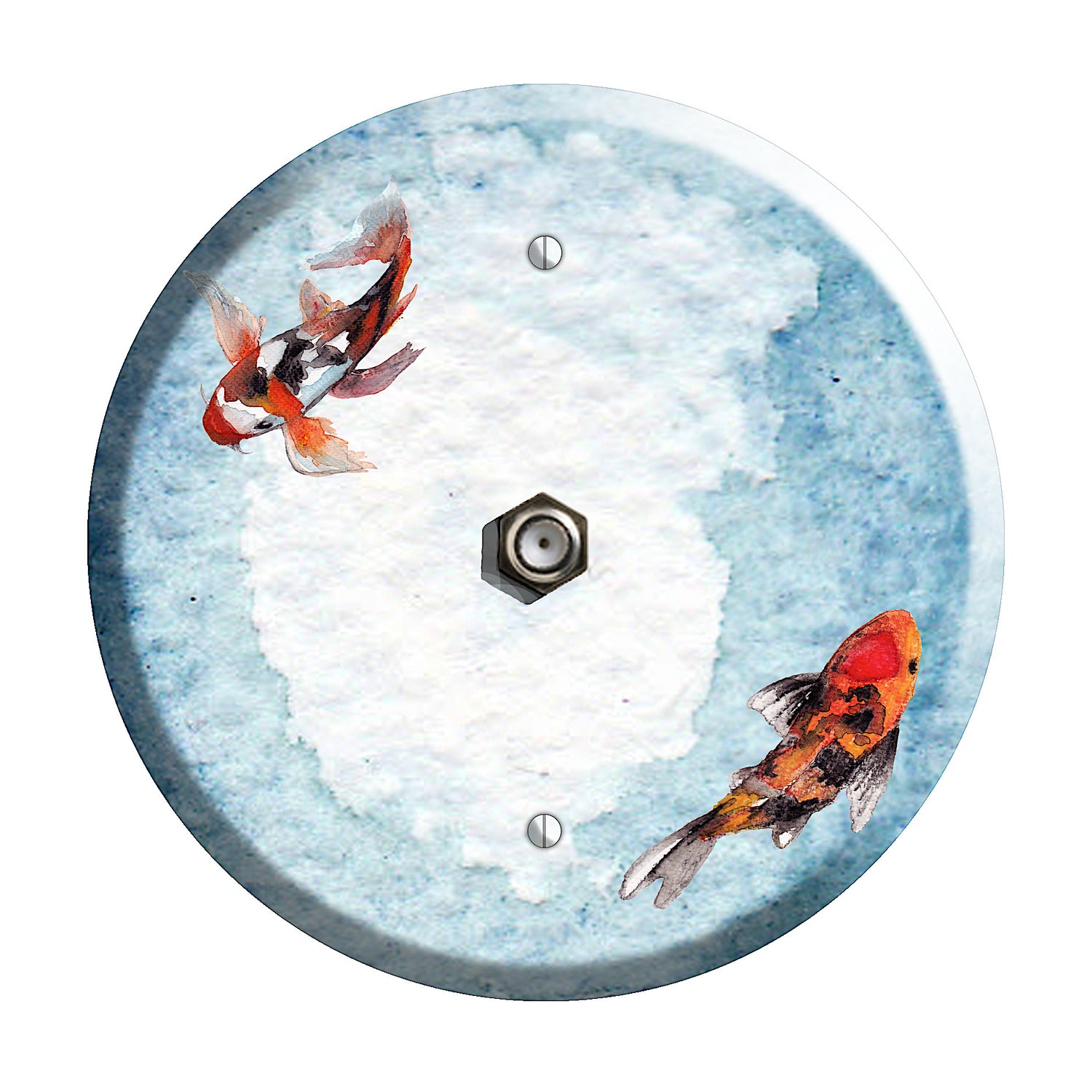 Koi Pond A Cable Wallplate