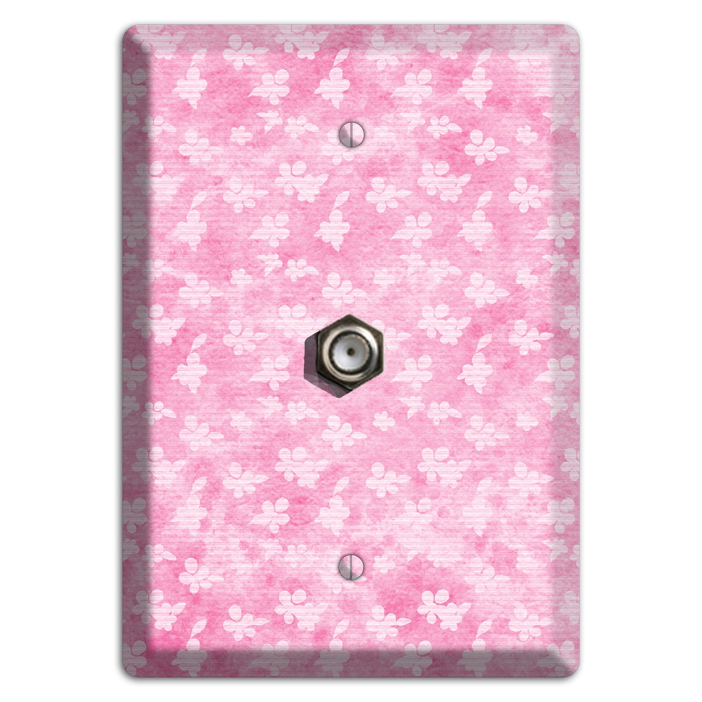 Cupid Pink Texture Cable Wallplate