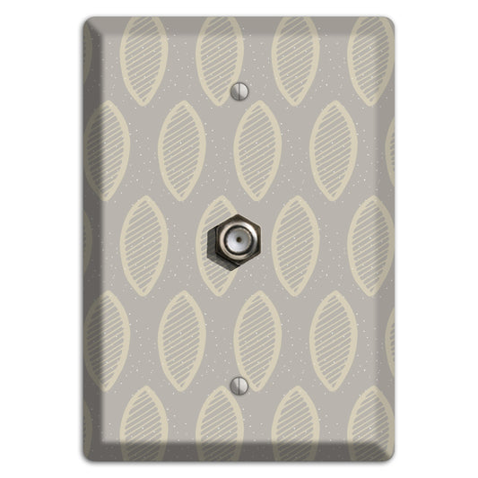 Simple Scandanavian Style W Cable Wallplate