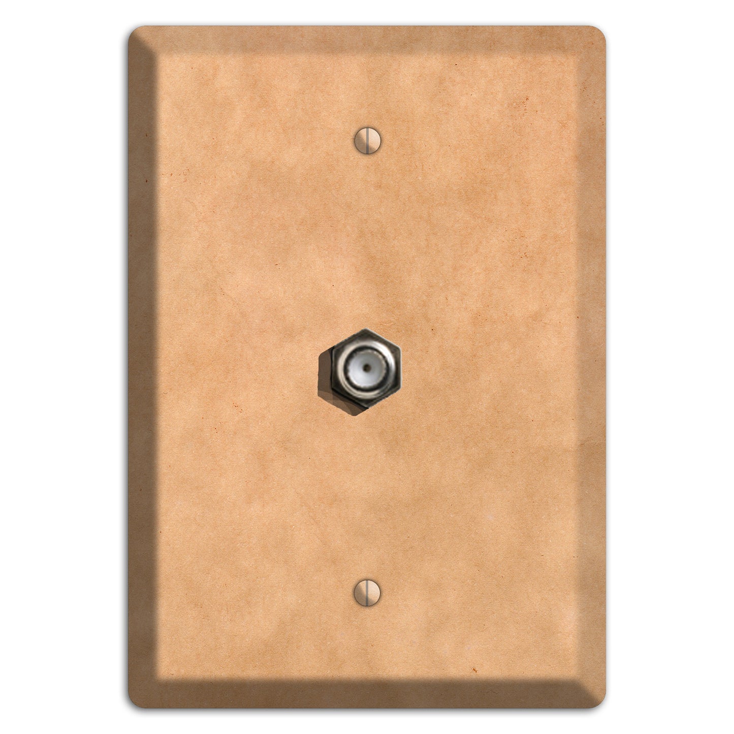 Aged Paper 10 Cable Wallplate