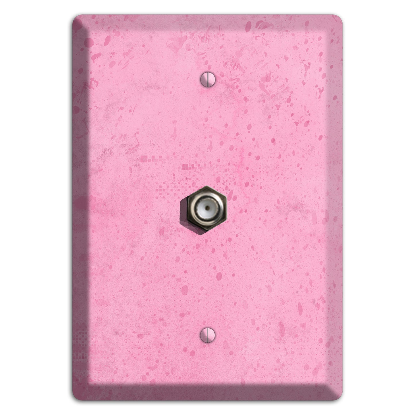 Illusion Pink Texture Cable Wallplate